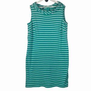 Talbots Mock-Neck Striped Dress size 1X